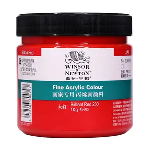 Juego de Pintura Acrílica Bview Art <span class=keywords><strong>Winsor</strong></span>&<span class=keywords><strong>Newton</strong></span> de 1 kg y 1 litro de Gran Volumen para Lienzo, Madera, Tela, Cuero y Cartón - Product Image 1