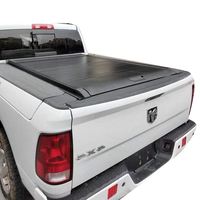 Couverture de benne de camion rétractable manuelle/électrique en alliage d'aluminium, étanche, avec système de verrouillage enroulable pour Dodge Ram 1500 5.7L/6.4L