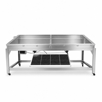 RVS zonne-energie voedseldroger 25-30kg per batch voor het drogen van fruit, groenten, vis en vlees
