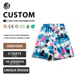 Shorts de plage fins et tendance pour hommes, imprimés, amples, décontractés, style pyjama, pantalons <span class=keywords><strong>cinq</strong></span>-quarts, vente en gros - Product Image 1