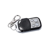 433,92 MHz RF Control remoto inalámbrico Metal automático puerta de garaje de coche 4 botones LED código de aprendizaje 12V ABS transmisor duplicador