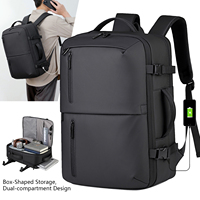 Mochila Convertible de Viaje con Puerto de Carga USB, Compartimento para Portátil de 15.6 Pulgadas, para Hombres y Mujeres, Bolsa de Viaje de Fin de Semana