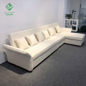 Canapé-lit sectionnel en velours <span class=keywords><strong>beige</strong></span> de grande taille personnalisé Canapé-lit modulable <span class=keywords><strong>convertible</strong></span> - Product Image 2