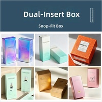 Boîtes en carton pliables en papier kraft personnalisées pour l'emballage des soins de la peau et des cosmétiques Impression couleur Boîte à parfum et à rouge à lèvres