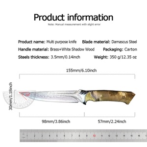 Couteau pliant tactique de haute qualité en acier inoxydable avec manche en bois pour usage industriel, gaine personnalisable OEM - Product Image 6