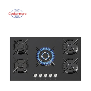 Estufa de cinco quemadores integrada con <span class=keywords><strong>encimera</strong></span> de vidrio templado Electrodomésticos de cocina Estufa de <span class=keywords><strong>gas</strong></span> y estufa de <span class=keywords><strong>gas</strong></span> de inducción - Product Image 3
