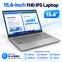 Laptop Bisnis Private Label Intel I5 6300U 15.6 Inch Notebook Komputer 16GB RAM 1TB SSD OEM ODM Pemasok Laptop Logo Kustom