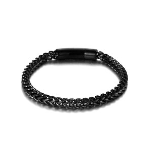 Pulsera de Cadena de Acero Inoxidable para Hombre, Diseño Geométrico Pulido Azul, CE612, Joyería de Regalo - Product Image 5