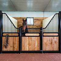WINHORSE Box de Cheval Portable Européen 12 pieds en Acier Galvanisé Préfabriqué Mobile Garantie 3 Ans Couleur Personnalisable