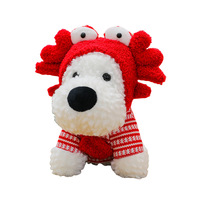 Nouvel Arrivage Porte-clés en peluche chien 18 cm, poupée super douce, mascotte, jouet en peluche, pendentif, jouet en vinyle, breloque pour sac cadeau et porte-clés de voiture