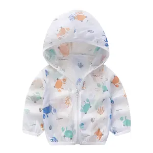 Kids cute sun protection clothing summer new children's coat thin girls sun protection clothing breathable baby sun protection