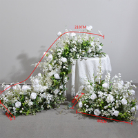 Rangkaian Bunga Buatan Dekorasi Pernikahan Centerpieces Karangan Bunga Mawar Garland