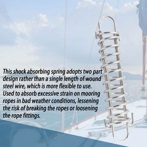 स्टेनलेस स्टील शॉक एब्जॉर्बिंग डॉक लाइन स्प्रिंग मरीन हार्डवेयर बोट एंकर मूरिंग डैम्पर स्नबर - Product Image 6