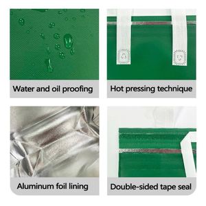 Wholesale <b>Disposable</b> <b>Aluminum</b> <b>Foil</b> Insulated Thermal Cooler Bag Waterproof Foldable Portable 15-30L Capacity Wine Food Delivery - Product Image 6