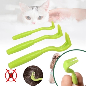 3 pièces, pince à épiler, dissolvant de tiques, crochet dissolvant de tiques pour chien, outil de tiques, acariens, extracteur de puces, fournitures pour animaux de compagnie - Product Image 1