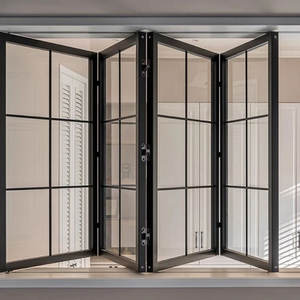 折りたたみ窓ハリケーンアルミ二つ折り窓ガラスバルコニー用 - Product Image 1