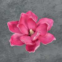 Bunga Magnolia PU Besar Buatan 13cm Hiasan Kepala Bunga Kapok