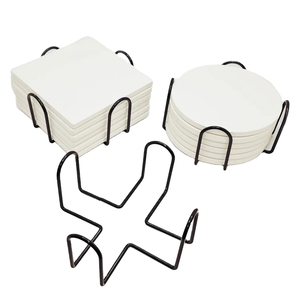 Sous-verre absorbant en céramique écologique de petite taille, design personnalisé par sublimation - Product Image 1