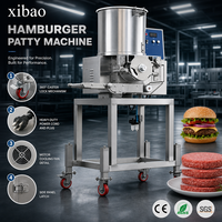Machine automatique de fabrication de galettes de hamburgers, machine commerciale de formage de viande, équipement de production de hamburgers en acier inoxydable