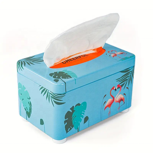 Couvercle de boîte à mouchoirs rectangulaire en acier inoxydable élégant couvercle facial en papier support de boîte à mouchoirs en métal moderne pour la maison/le bureau/la voiture - Product Image 1