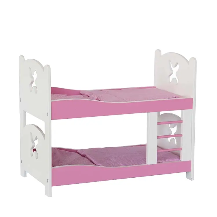 WEIFU supplier wooden portable fashion doll bunk beds for kids