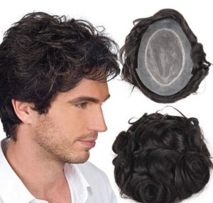 <span class=keywords><strong>Peluca</strong></span> de cabello para hombres, tupé 100% cabello humano - Product Image 5