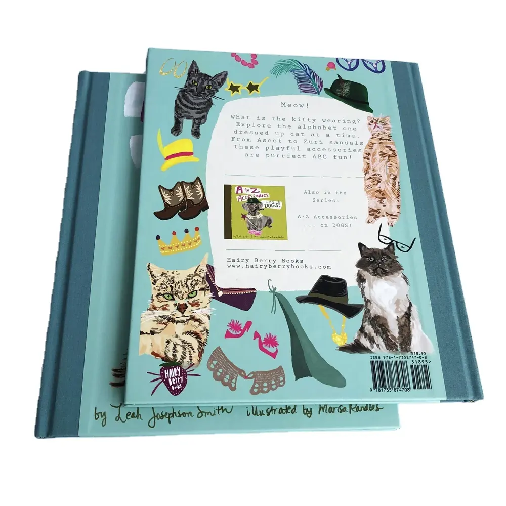 Hardcover Children Book Printing Cloth Spine with Stamping