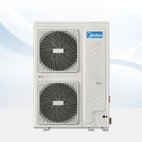 Chauffe-eau à pompe à chaleur monobloc Midea à décharge latérale, 400 mm de profondeur, 16 unités parallèles, Modbus, 4G, télécommande, DC Inverter EVI