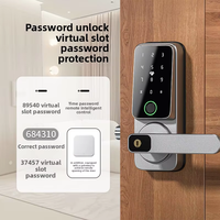 Tanpa kunci Keypad pintar kunci sandi lidah baut tunggal tahan air untuk Hotel Apartemen harga pabrik konektivitas WiFi untuk kaca