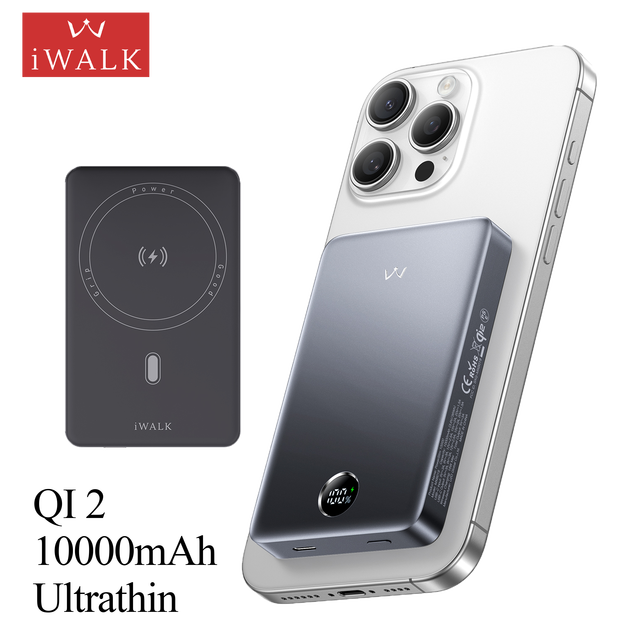 Electronics Product Qi2 Magnetic Battery Bank 10000mah Mini 30W 15W Fast Charging Wireless Charger Power Bank with Lcd Display