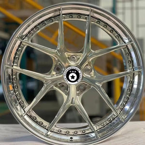 Trz 18 19 20 21 22 23 24 pouces jantes de voiture de tourisme 5x120 5x112 5x114.3 forgé personnalisé 2 pièces jantes polies <span class=keywords><strong>champagne</strong></span> - Product Image 1