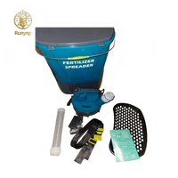 Runyep Sac à dos électrique 25L, épandeur d'engrais, semoir à granulés, machine d'alimentation pour bassin à poissons, multifonctionnel 3-en-1, agricole