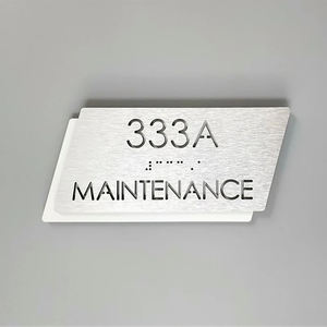 Letreros Braille de acero inoxidable Kelly, etiquetas Braille de metal, persianas discapacitadas, puntas de calentamiento, letreros de corrosión Braille impermeables - Product Image 6