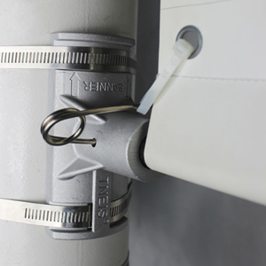 Supports de montage professionnels pour panneaux publicitaires sur lampadaires - Métal thermolaqué, hauteur réglable, utilisation extérieure - Product Image 3