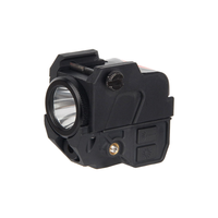 Lampe torche tactique avec laser vert, projecteur LED rechargeable pour la chasse, longue portée, en métal