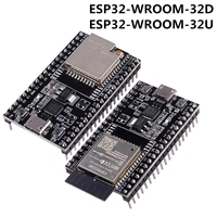 CP2102 38pin dengan Modul WROOM-32D/U WiFi+BT IoT Node MCU-32 ESP-32D ESP-32U ESP32-DevKitC Papan Pengembangan
