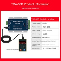 Transmisor de Peso Ouluda TDA-16A/B, Sensor Amplificador con Protección IP54, Aleación de Aluminio, Conversión de Señal Analógica a Digital, PLC