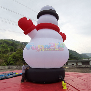 Decoración navideña inflable, modelo publicitario inflable de muñeco de nieve para decoración navideña al aire libre. - Product Image 5