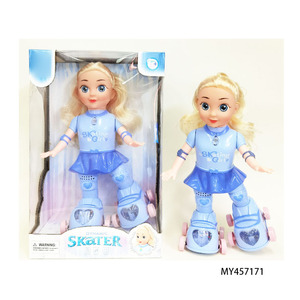 Juguete de Moda 2026, <span class=keywords><strong>Muñeca</strong></span> Eléctrica <span class=keywords><strong>Patinadora</strong></span> con Luz y Música, Juguete de Plástico BO para Niñas, Regalo de Navidad - Product Image 4