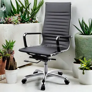 Удобный в течение всего дня элегантный офисный стул из искусственной кожи