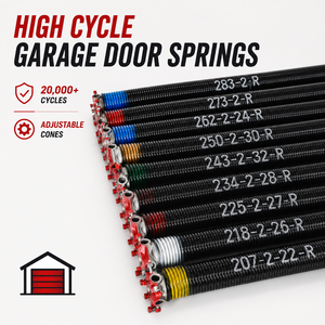 Garage <b>Door</b> <b>Spring</b> Residential Adjustable Garage <b>Door</b> Torsion <b>Springs</b> Cones Durable High Cycle Replacement Kit - Product Image 1