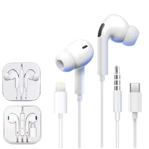 Audífonos Intrauditivos con Cable, Baja Distorsión, Sonido Estéreo, Puerto de 3.5mm, Aislamiento de Ruido, Sonido Envolvente para Juegos y Películas - Product Image 1