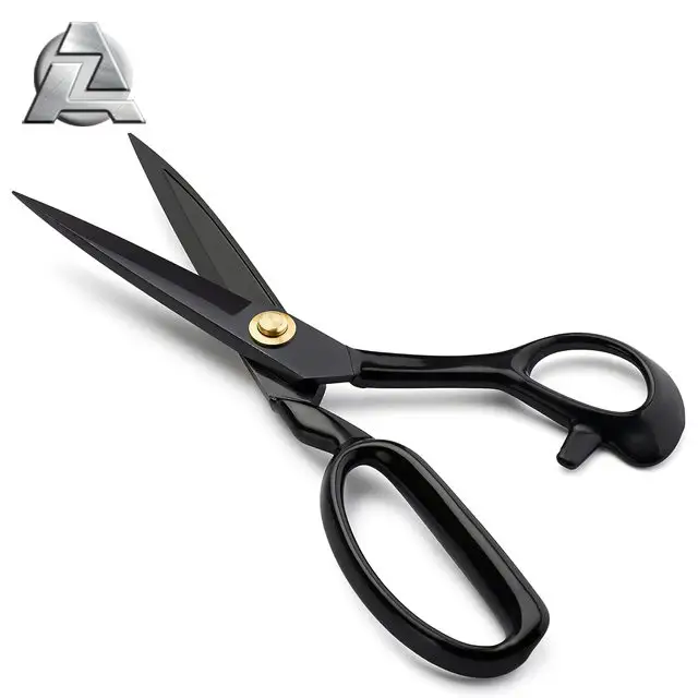 Professional black non-stick plated tailoring machine sewing shears 8 inch tailor scissors for sale