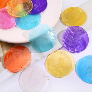 Ang đi 50 mét Nhà Máy Giá tự nhiên vòng trắng capiz vỏ số lượng lớn cho trang trí đám cưới thủ công mỹ nghệ capiz vỏ với lỗ - Product Image 4