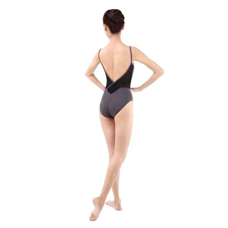 Dansgirl Two-tone Ballet Dancewear Overlap Back Camisole Ballet Leotard for Adult