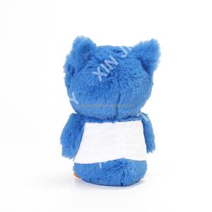 Peluche di Gufo <span class=keywords><strong>Blu</strong></span> Personalizzato all'Ingrosso, Giocattolo di Peluche a Forma di Gufo dagli Occhi Grandi, Giocattolo Morbido di Gufo Personalizzato - Product Image 2