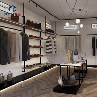 Meubles de magasin de détail, présentoirs de vêtements, éclairage LED pour magasin de vêtements, design d'intérieur, îlot de présentation pour magasin de vêtements de marque