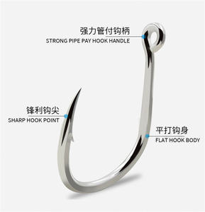 LureStorm Vente flash 8062 <span class=keywords><strong>5X</strong></span> Hameçons de jigging lourds en acier au carbone pour la pêche à la traîne et la pêche en mer profonde, hameçon pour le thon en eau salée - Product Image 3