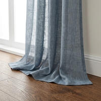 DaiRui Rideaux Voilages en Faux Lin à Plis Pincés en Fil Texturé de Polyester pour Salon – Fournisseur en Gros pour la Vente au Détail