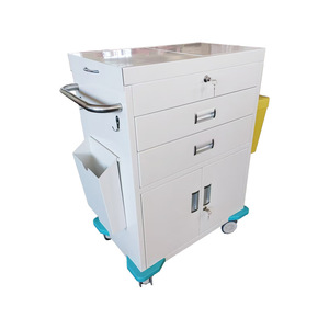 Carrito de Tratamiento Médico de Acero y Plástico para Uso Hospitalario, Guangzhou Overseas Chinese, 760x500x880mm - Product Image 1